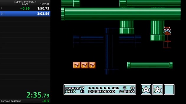 スーパーマリオブラザーズ RTA 世界記録