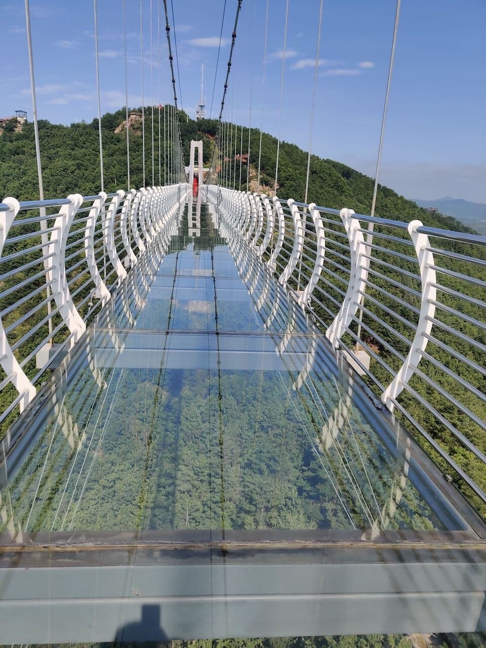 琵岩山　中国　ガラスの吊り橋