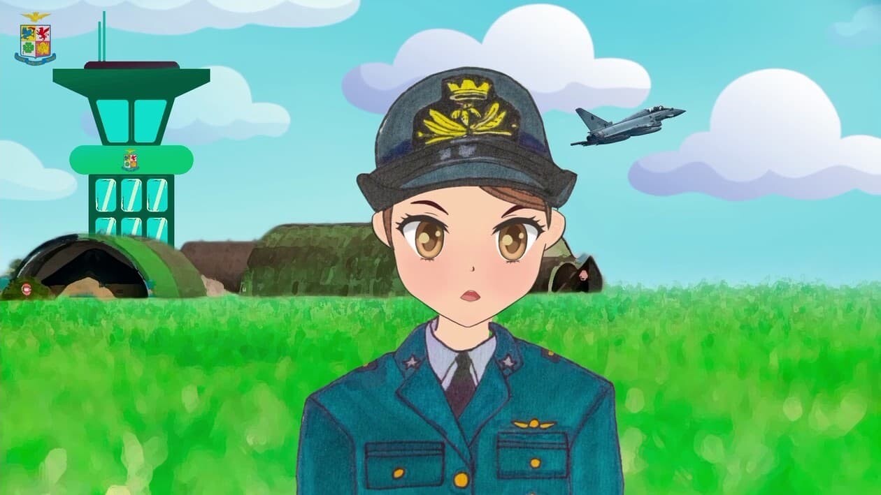 イタリア空軍　VTuber　Azzurra