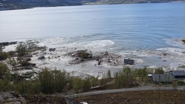 ノルウェー　地震　地滑りに関連した画像-05