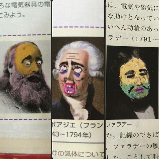 外国人「日本人がまた教科書に落書きしてるぞ」に関連した画像-08