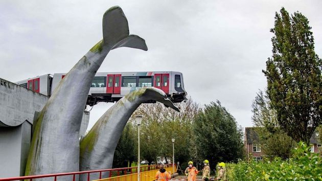 オランダ　クジラ　オーバーラン　地下鉄　デ・アッケルス駅