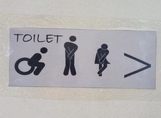 おもしろいトイレのマークに関連した画像-06