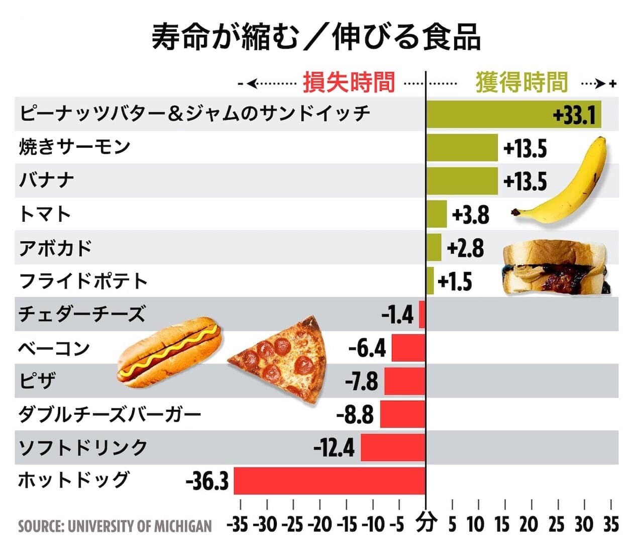 ホットドッグ　健康寿命　損失余命