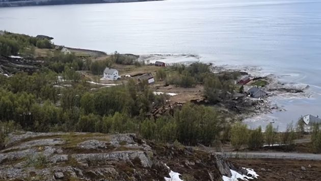 ノルウェー　地震　地滑りに関連した画像-03