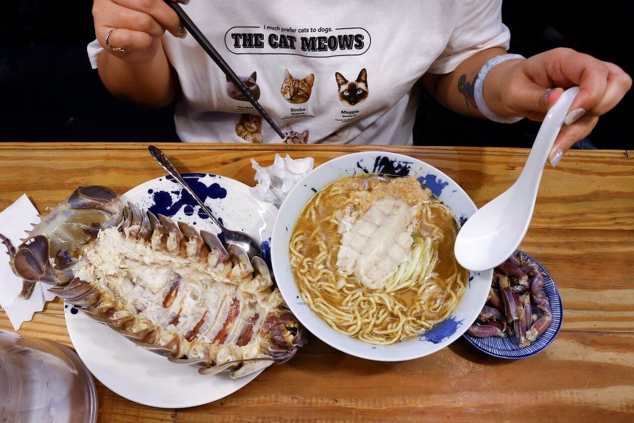 ダイオウグソクムシ　ラーメン　台湾