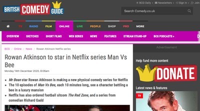 Mr.ビーン　ローワン・アトキンソン　ミスタービーン　Netflix　イギリス