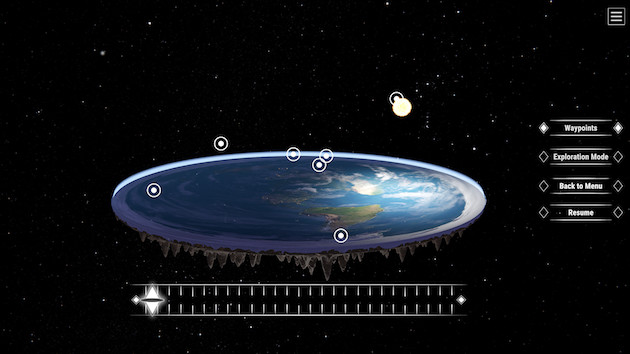 地球平面説　フラットアースシミュレーター　Steam