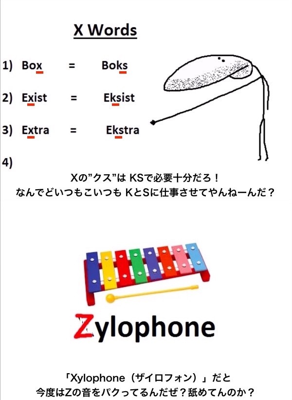 英語のアルファベットは非論理的、なんでここまで愚劣極まりないんだに関連した画像-03